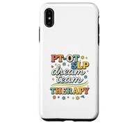PT OT SLP Dream Team Therapy Retro Lettering Carcasa para iPhone XS MAX