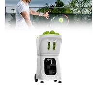 Pt-Smart Pro MáQuina Lanzapelotas Tenis,Professional Padel Ball Machine,Velocidad de la Pelota:20-120 km/h,Frecuencia de Saque:1,8-8 Segundos/Pelota,para Principiantes y Aficionados al T(Color:Blanco)