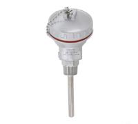 PT100 resistente para sonda de sensor de temperatura rtd, construcción de acero inoxidable 304, cabezal terminal roscado NPT de 1/2 para control de procesos industriales