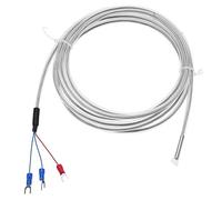 PT100 sensor de temperatura con cable de 5 m sonda de 3 cables alta sensibilidad resistente a ácidos y corrosión (0-200 °C) Walfront