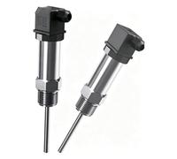 PT100 Temperature Signal Sensor 6mm Probe Diameter -50-200C 4-20mA 0-200C to 0-10V M20*1.5 DC24V Temperature Transmitter(Green,150mm)