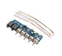 PT2399 - Placa preamplificadora de micrófono de karaoke con efecto de retardo de reverberación de eco, fuente única de 12 V CC, controles de volumen y tiempo ajustables, módulo de audio de bajo ruido