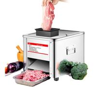PtaTritious Cortadora de Carne de 850 W 200 kg/h, Escritorio Comercial,Cortadora Fiambre Eléctrica,Grosor de 2,5-10 mm, Cortadora de Alimentos Eléctrica para Cocina Doméstica 13mm