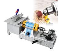 PtaTritious Sierra lapidaria para Joyas,Máquina de facetado de Gemas,750 W Mini joyería Pulido de Rocas Pulido Kits de Herramientas de sobremesa,Velocidad Variable 800~10000 RPM