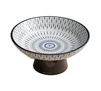 PTATT - Tazón de cerámica china con patas de frutas, ensalada de postre, soporte de exhibición para aperitivos, platos decorativos para aperitivos, bandejas para servir frutas para el hogar A