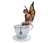 PTC 6.25 Inch Warm Toes Fairy in Tea Cup Mystical Statue Figurine