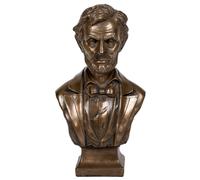 PTC 7.5 Pulgadas Bronce Coloreado Abraham Lincoln Busto Estatua Estatuilla