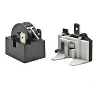 PTC - Relé de arranque con protección contra sobrecarga para compresor de refrigerador, conector de pin redondo QP2-15, pieza de repuesto para una activación fiable y protección contra sobretensiones