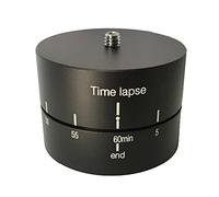 ptcm 360 ° 60 Minutos rotador Estabilizador de Lapso de tiempo Cabezal Panorámico mecánico con 1/4 "3/8 adaptador de montaje en trípode para cámara de acción GoPro/cámaras DSLR de teléfonos inteligentes