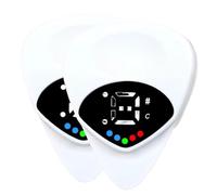 Ptdfjspt 2 en 1 y Púa de Guitarra, Púa de Guitarra Digital con Pantalla LED, Afinador de Ukelele y Guitarra Folk Funcional, Regalos de Guitarras