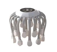 Ptdfjspt 20 Cabezales de Masaje Masajeador de Cabeza para el Cabelludo Vibrador de Terapia de Luz Roja Rascador de Pulpo para RelajacióN y EstréS ()