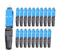 Ptdfjspt 20 Conectores Rápidos de Fibra Óptica SC/UPC, Preenterrados, Adaptadores de Conjunto de Fibra para Instalación en Campo