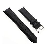 Ptdfjspt 20 mm Correa negra de reloj de PU como repuesto