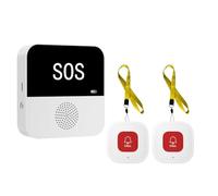Ptdfjspt Buscapersonas Inalámbrico con WiFi para Cuidadores de Personas Mayores Botón de Llamada SOS de Alerta Médica de Emergencia SOS para Pacientes de Personas Mayores de Edad