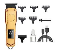Ptdfjspt Cortadora de Pelo Profesional para Peluquero, Cortadora EléCtrica Recargable, Recortadora de Barba, Afeitadora, Afeitadora para Hombres, Cortadora