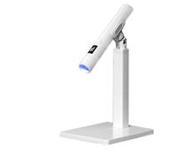 Ptdfjspt Luz UV para Uñas de Gel, Mini Lámpara de Uñas LED UV de Mano con Soporte, Secador de Uñas Portátil Recargable USB Inalámbrico