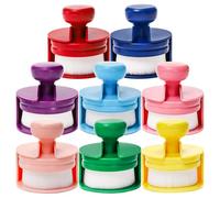 Ptdfjspt Pinceles para Mezclar Tinta con Punta de 8 Colores, Juego de Pinceles para Mezclar Tinta Artesanal, Herramientas Redondas para Mezclar Tinta con Cerdas Suaves