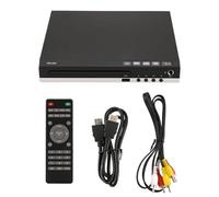 Ptdfjspt Salidas de Reproductor de DVD HD 1080p CD/EVD/VCD Reproductor Multimedia Digital Doméstico con Puertos USB y Micrófono Enchufe UE