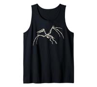 Pteranodon Esqueleto Pterodáctilo Dinosaurio Huesos Fósil Camiseta sin Mangas