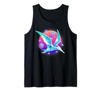 Pterodáctilo Dinosaurio Volador Ciencia Ficción Dinosaurio Retroonda Camiseta sin Mangas