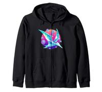 Pterodáctilo Dinosaurio Volador Ciencia Ficción Dinosaurio Retroonda Sudadera con Capucha