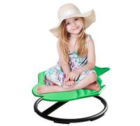 Pterying Silla giratoria para niños autistas, silla giratoria sensorial para autismo, asiento giratorio para niños pequeños, coordinación corporal y equilibrio, forma mejorada de pez volador verde