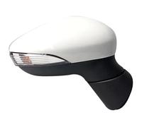 PTGZGFNPAM Indicador Lateral Espejo Para Fiesta 2009-2017 Mk7 Mk8 2008-2012 Espejo Retrovisor Puerta Coche Con Luz Indicadora Plegable Manualmente(blanco,R)