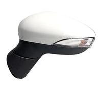 PTGZGFNPAM Indicador Lateral Espejo Para Fiesta 2009-2017 Mk7 Mk8 2008-2012 Espejo Retrovisor Puerta Coche Con Luz Indicadora Plegable Manualmente(blanco,L)