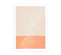 PTHEN Cuadro Sobre Lienzo Cuadro Abstracto En Lienzo Con Diseño De Naranja Quemado, Sin Marco, Minimalista, Con Dibujo De Una Sola Línea, Impresiones Bohemias, Decoración Del Hogar(C,50x70cm)
