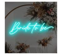 PTHEN Decoración Lámparas Letrero De Neón Con Luz Bride To Be Con Alimentación Por USB Para Decoración De Pared Personalizada Para El Hogar Bodas Compromisos Parejas 40cmx15cm(Re)