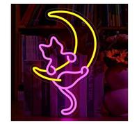 PTHEN Decoración Lámparas Letrero De Neón Con Luz Para Pareja De Gatos, Para Estudio, Sala De Estar, Cafetería, Dormitorio, Decoración De Pared, Luces De Neón(30X40cm)