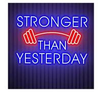 PTHEN Decoración Lámparas Letreros De Neón Más Fuertes Que Ayer Con Alimentación Por USB Y Brillo Ajustable, Adecuados Para La Decoración De Habitaciones 42cmx60cm(Segundo)