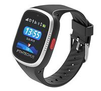 PTHTECHUS Niños Reloj Inteligente 4G GPS con WiFi, Bluetooth, Ilamadas, SOS, Vídeo, Podómetro, Música, Reloj Despertador Reloj Inteligente para niños y niñas de Regalo (Negro)