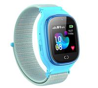 PTHTECHUS Reloj GPS Niños - Smartwatch para niños GPS Rastreador Posicionamiento SOS Llamada de Emergencia Valla electrónica Cámara Despertador Podómetro Juego de Chat de Voz, Azul