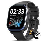 PTHTECHUS Reloj GPS, Smartwatch 4G con Localizador y Videollamada, 900 MAh Smart Watch GPS/WiFi/Bluetooth Podómetro Caloría SOS, con Imagen y Chat de Voz, para Mayores de 5 niños, Negro Intenso