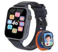 PTHTECHUS Reloj Inteligente Niño GPS y Llamadas, 4G Smartwatch Niños Niñas con Telefono para 4 a 12 Años, Oscuro