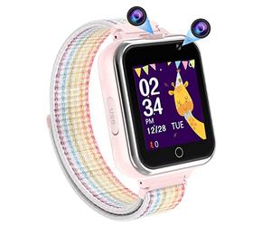 PTHTECHUS - Reloj Inteligente para niños, 1.54", 24 Juegos, podómetro, MP3, música, cámara, Linterna, para niños y niñas, Regalo