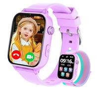 PTHTECHUS Smartwatch Niños 4G Llamadas, Reloj Inteligente Niño con GPS Telefono Videollamada SOS Chat de Voz Modo Clase Cámara Cronómetro Podómetro, Reloj Infantil Niño Niña de 4 a 12 Años (Lila-S1)