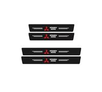 PTHUT 4 Pcs Pegatina Protectora para el umbral de la Puerta de Fibra de Carbono Impermeable, para Mitsubishi Xforce Xpander Delica Colt.