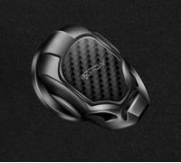 PTHUT Insignia para Coche. Cubierta Protectora de Inicio con un Solo Clic. Pegatina Decorativa para el botón de Inicio/Parada Interior para Jaguar C-X16 E-Pace F-Pace F-Type I-Pace .,Black