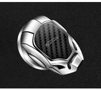 PTHUT Insignia para Coche. Cubierta Protectora de Inicio con un Solo Clic. Pegatina Decorativa para el botón de Inicio/Parada Interior para Jaguar C-X16 E-Pace F-Pace F-Type I-Pace .,Silver
