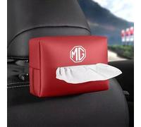 PTHUT Portapañuelos para el Respaldo del Asiento del Coche, Caja para el Coche, Visera Parasol, Bolsa para Colgar pañuelos, reposabrazos, para MG MG3 MG4 MG5.,Red
