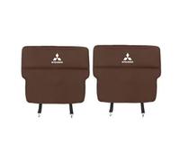 PTHUT Protector de Respaldo de Asiento, Almohadilla Protectora para el cojín del Asiento Trasero del Coche, Almohadilla de Almacenamiento, para Mitsubishi Lancer Evolution Sport Raider.,Brown