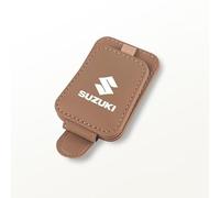 PTHUT Soporte magnético de Cuero para Gafas de Sol y Gafas graduadas con Clip para Tickets, para Suzuki Reno S-Presso Splash Swace Swift.,Brown
