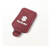 PTHUT Soporte magnético de Cuero para Gafas de Sol y Gafas graduadas con Clip para Tickets, para Suzuki Reno S-Presso Splash Swace Swift.,Red