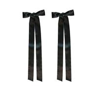 PTILSERY 2 horquillas para el pelo con forma de lazo para chica caliente, lazo largo, clip de primavera, clip de pelo de boda para mujer, clip de pelo para cola de caballo