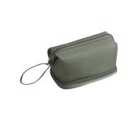 PTILSERY Bolsa de maquillaje de viaje, bolsa de cosméticos de gran capacidad, organizador de artículos de tocador, bolsa de almacenamiento de color sólido para mujer y hombre