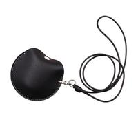 PTILSERY Bolsas colgantes para el cuello, funda de transporte para auriculares, portátil, pequeña, bolsa de almacenamiento de auriculares, caja colgante de piel, fácil de usar