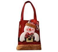 PTILSERY Bonita bolsa de regalo de dulces de Navidad con múltiples patrones, bolsa decorativa de tela, colorida para niños