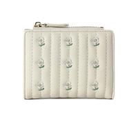 PTILSERY Cartera pequeña para niña, bonita monedero de flores, monedero corto con cremallera, monedero de moda, práctico bolso de cambio